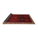 Sideview of Traditional Reddish Brown Persian Rug, tr1407