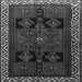 Serging Thickness of Persian Gray Traditional Rug, tr1407gry
