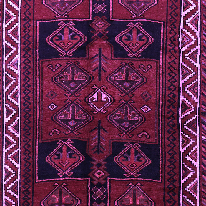 Machine Washable Persian Purple Traditional Area Rugs, wshtr1407pur