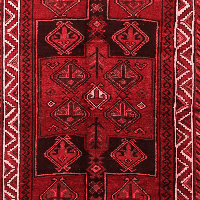 Machine Washable Persian Red Traditional Rug, wshtr1407red