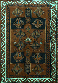 Persian Turquoise Traditional Rug, tr1407turq