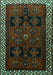 Persian Turquoise Traditional Rug, tr1407turq