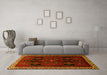 Machine Washable Persian Yellow Traditional Rug in a Living Room, wshtr1407yw