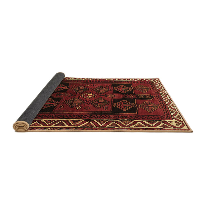 Sideview of Persian Brown Traditional Rug, tr1407brn