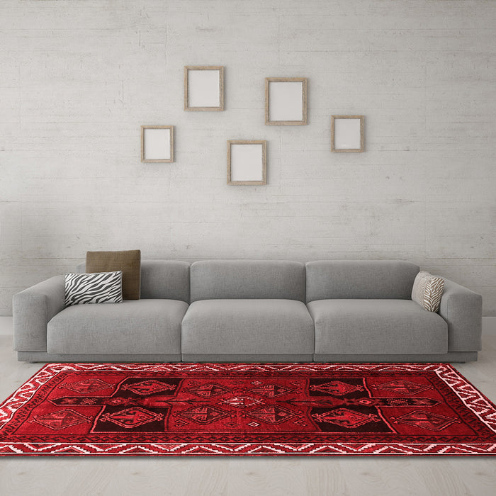 Traditional Red Washable Rugs