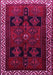 Machine Washable Persian Pink Traditional Rug, wshtr1407pnk