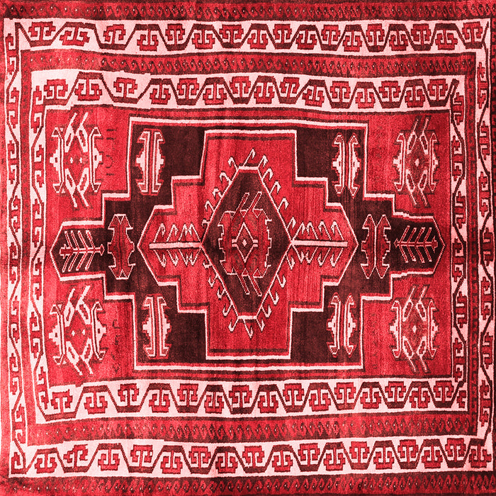 Machine Washable Persian Red Traditional Rug, wshtr1408red