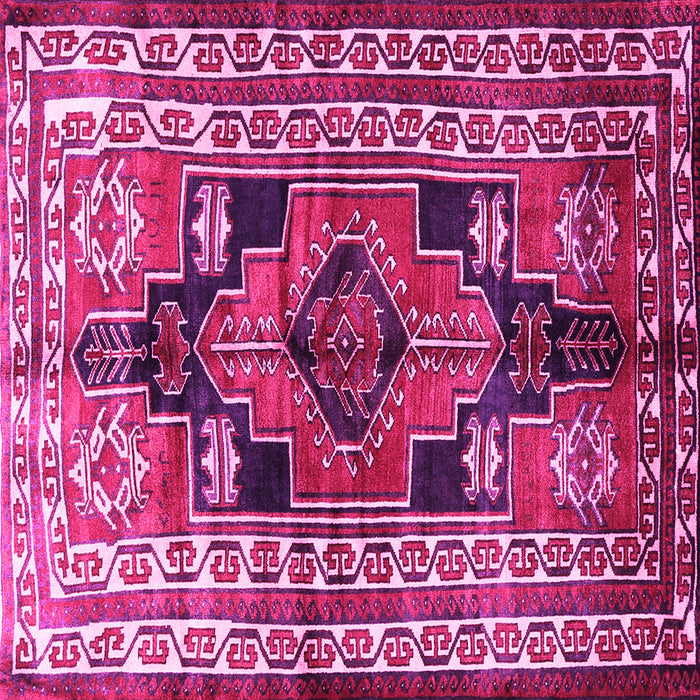 Square Persian Pink Traditional Rug, tr1408pnk