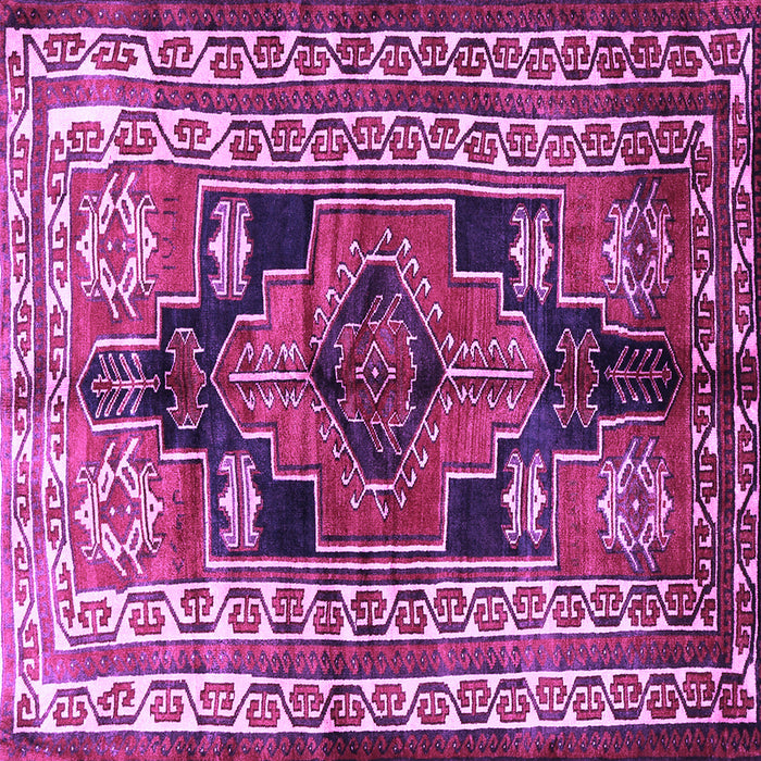 Square Persian Purple Traditional Rug, tr1408pur