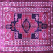 Square Persian Purple Traditional Rug, tr1408pur