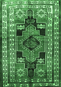 Persian Emerald Green Traditional Rug, tr1408emgrn