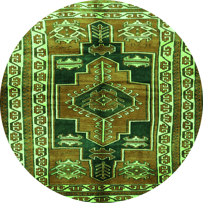 Machine Washable Persian Green Traditional Area Rugs, wshtr1408grn