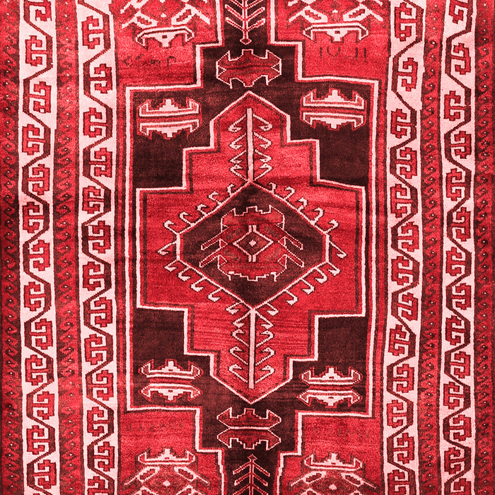 Machine Washable Persian Red Traditional Rug, wshtr1408red