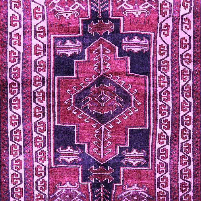 Machine Washable Persian Purple Traditional Area Rugs, wshtr1408pur