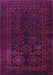 Machine Washable Persian Purple Traditional Area Rugs, wshtr1409pur