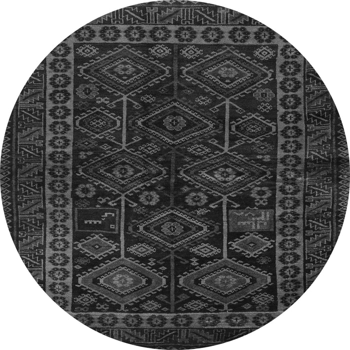 Machine Washable Persian Gray Traditional Rug, wshtr1409gry