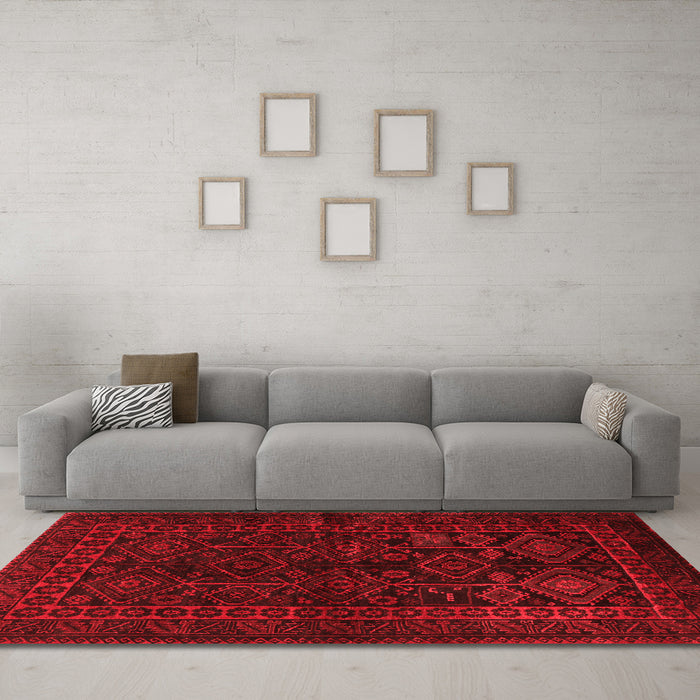 Traditional Red Washable Rugs