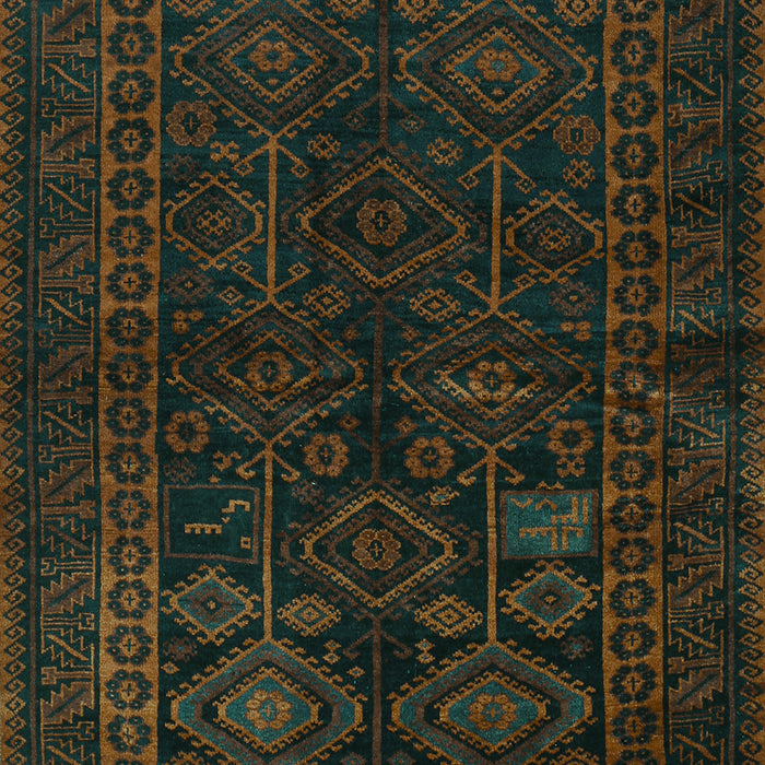Machine Washable Persian Turquoise Traditional Area Rugs, wshtr1409turq