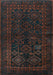 Machine Washable Persian Light Blue Traditional Rug, wshtr1409lblu