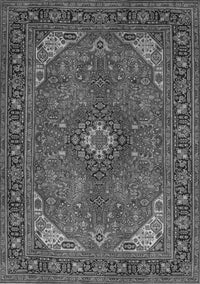 Medallion Gray Traditional Rug, tr140gry