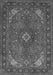 Medallion Gray Traditional Rug, tr140gry