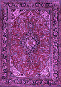 Medallion Purple Traditional Rug, tr140pur