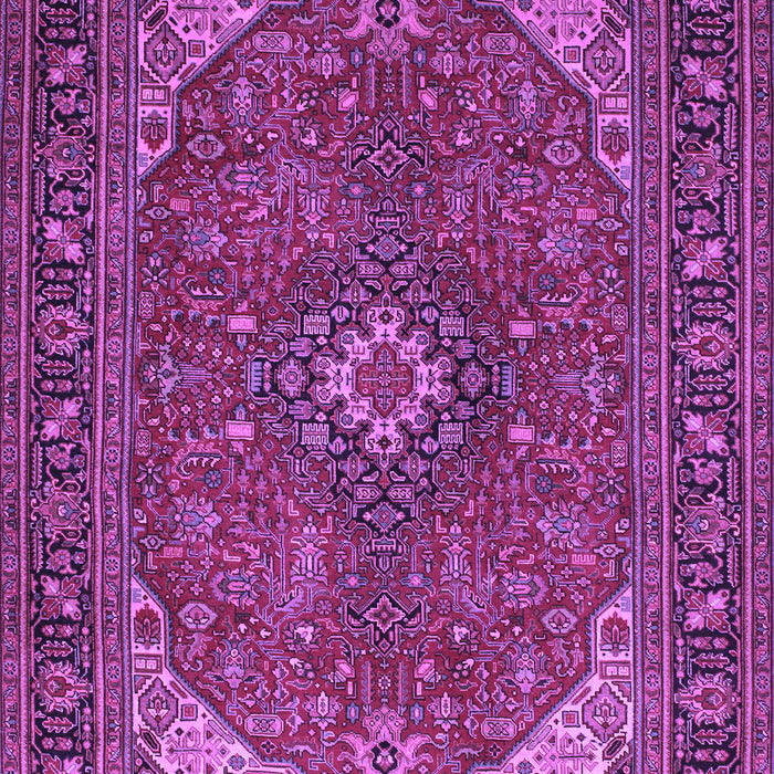 Medallion Purple Traditional Rug, tr140pur