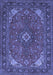 Medallion Blue Traditional Rug, tr140blu