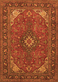 Medallion Orange Traditional Rug, tr140org