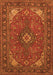 Medallion Orange Traditional Rug, tr140org