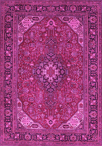 Medallion Pink Traditional Rug, tr140pnk