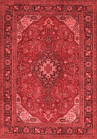 Medallion Red Traditional Rug, tr140red