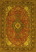 Medallion Yellow Traditional Rug, tr140yw