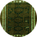 Machine Washable Persian Green Traditional Area Rugs, wshtr1410grn