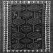 Serging Thickness of Persian Gray Traditional Rug, tr1410gry