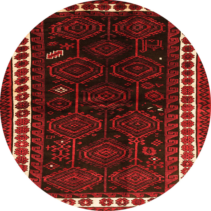 Square Persian Orange Traditional Rug, tr1410org