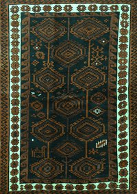 Persian Turquoise Traditional Rug, tr1410turq