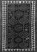 Serging Thickness of Machine Washable Persian Gray Traditional Rug, wshtr1410gry