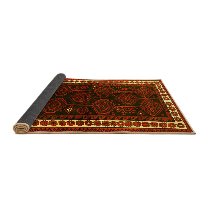 Sideview of Persian Yellow Traditional Rug, tr1410yw