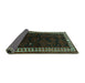 Sideview of Persian Turquoise Traditional Rug, tr1410turq