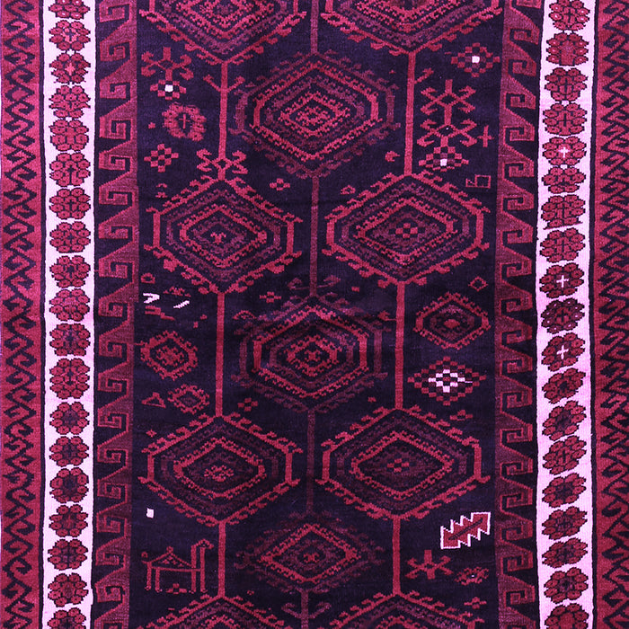 Machine Washable Persian Purple Traditional Area Rugs, wshtr1410pur