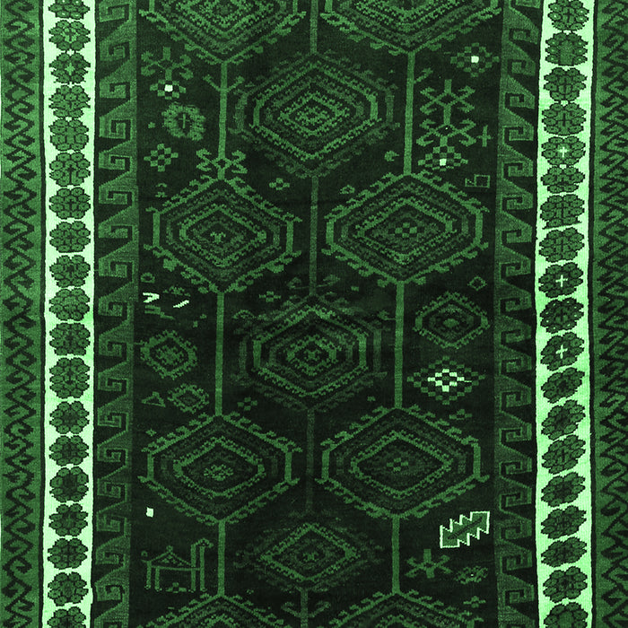 Machine Washable Persian Emerald Green Traditional Area Rugs, wshtr1410emgrn