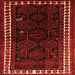 Serging Thickness of Persian Orange Traditional Rug, tr1410org