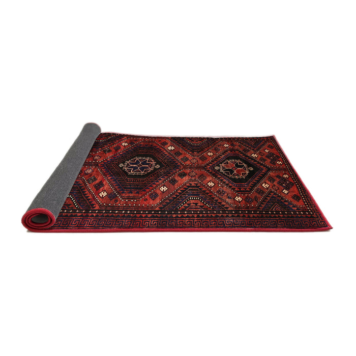 Sideview of Traditional Crimson Red Persian Rug, tr1411