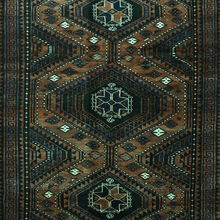 Machine Washable Persian Turquoise Traditional Area Rugs, wshtr1411turq