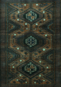 Persian Turquoise Traditional Rug, tr1411turq