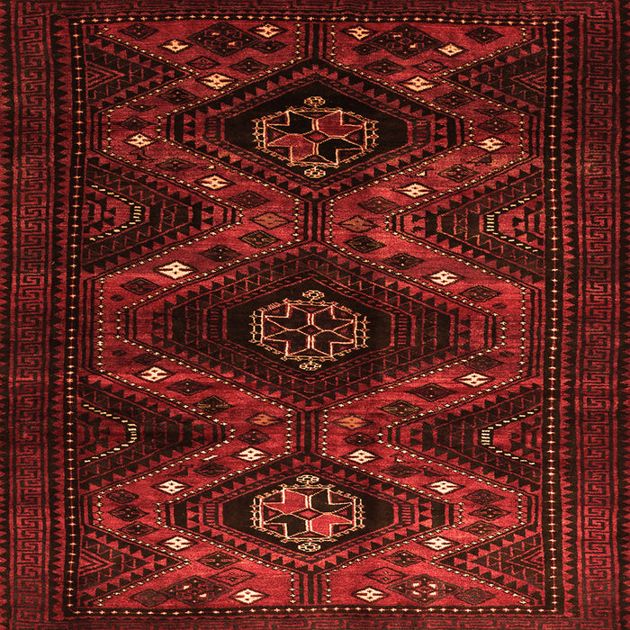 Serging Thickness of Persian Orange Traditional Rug, tr1411org