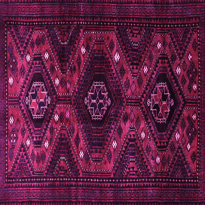 Square Persian Pink Traditional Rug, tr1411pnk