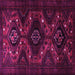 Square Persian Pink Traditional Rug, tr1411pnk