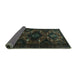 Sideview of Persian Turquoise Traditional Rug, tr1411turq
